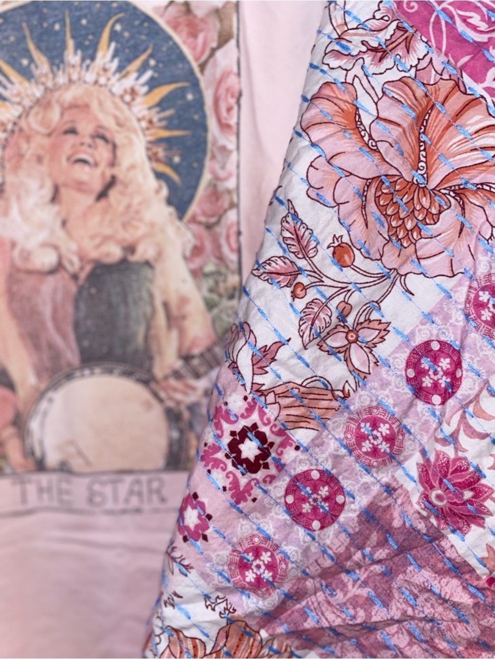 DOLLY “The Star” NWT Kantha Sleeved Oversized Poncho/Tunic- Incredible details! - Picture 2 of 13